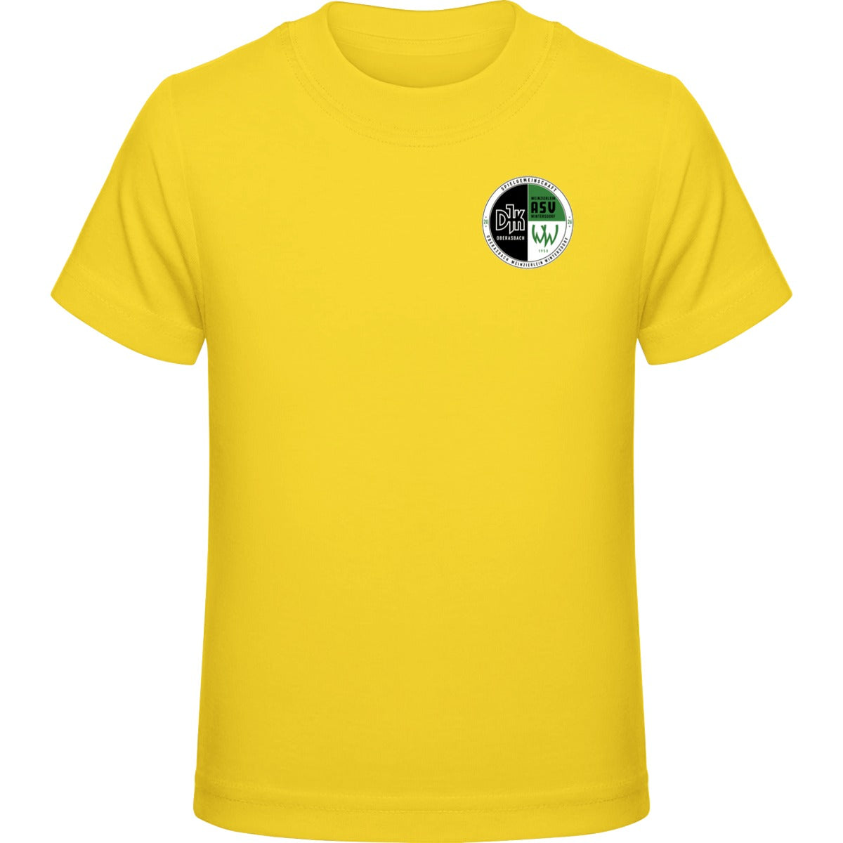 Kids Premium T-Shirt E399 – Vereinslogo herzseitig Gold Vorderseite
