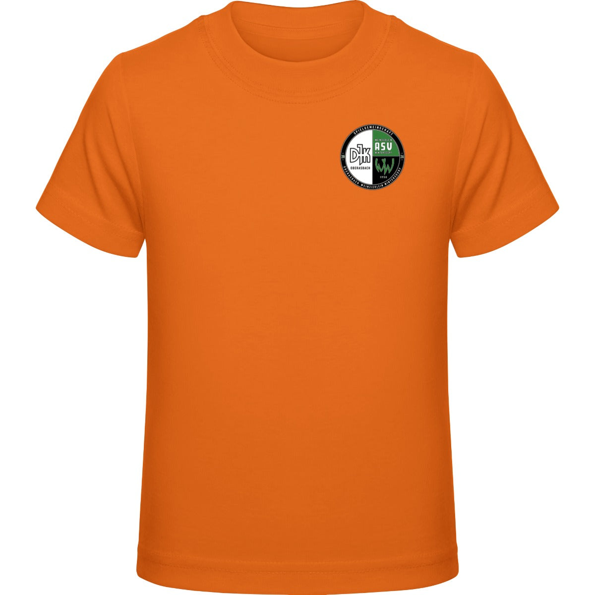 Kids Premium T-Shirt E399 – Vereinslogo herzseitig Orange Vorderseite