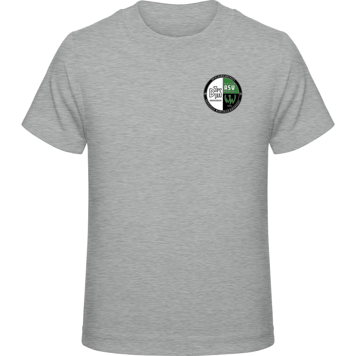 Kids Premium T-Shirt E399 – Vereinslogo herzseitig Sport Grey Vorderseite