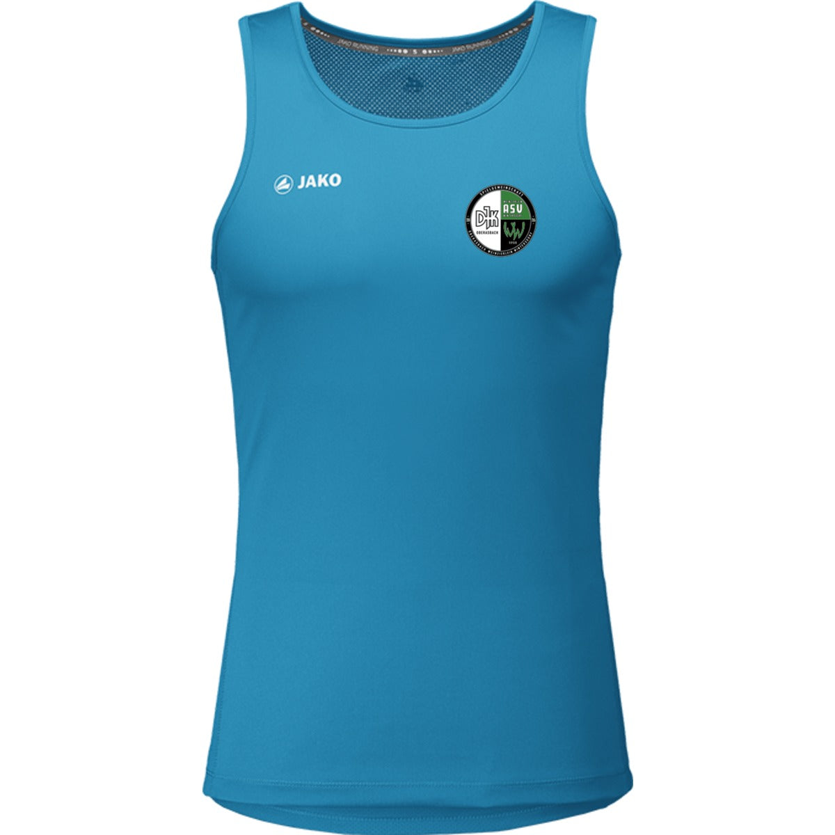 6075-Mens-Tank – Vereinslogo herzseitig Jako Blau Vorderseite