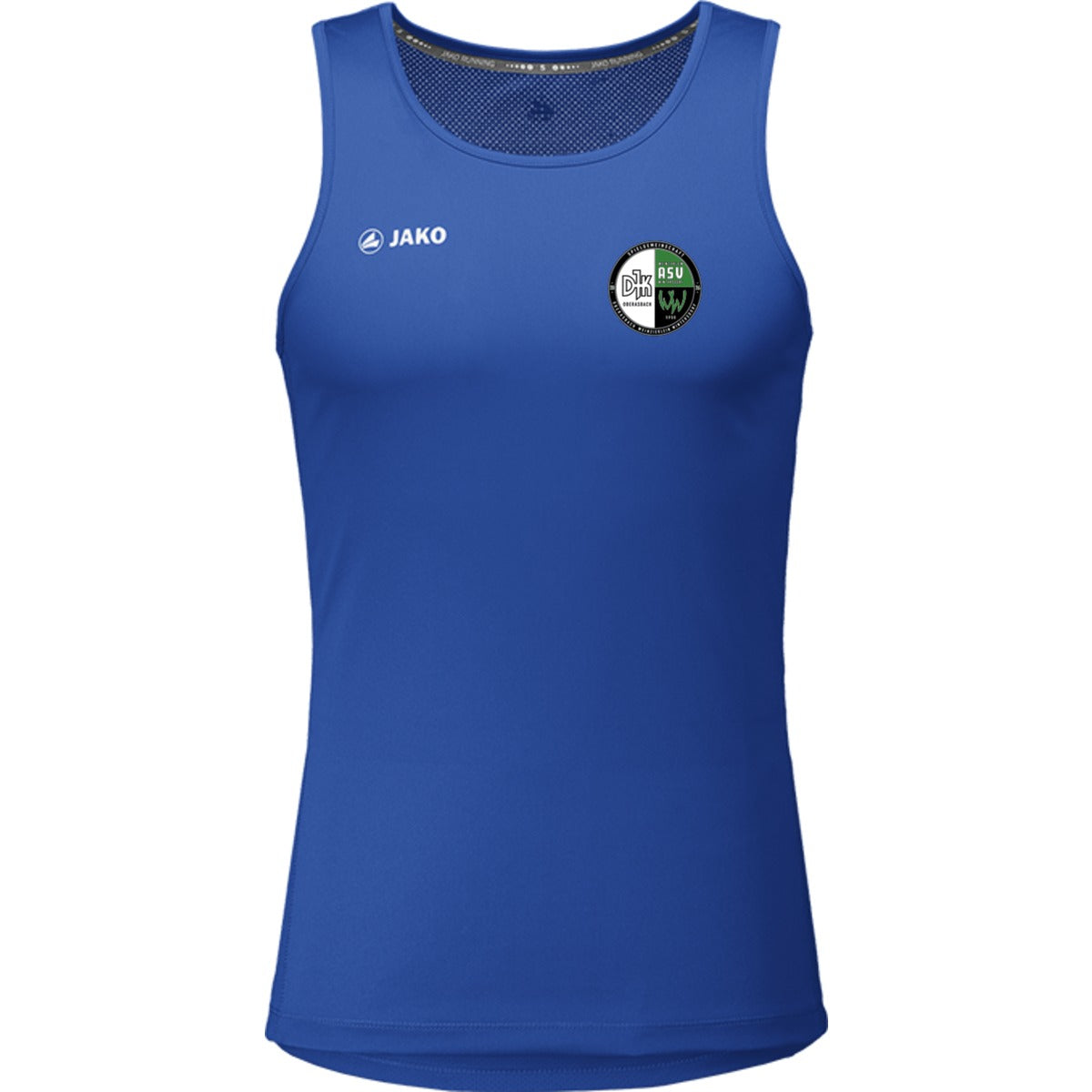 6075-Mens-Tank – Vereinslogo herzseitig Royal Vorderseite