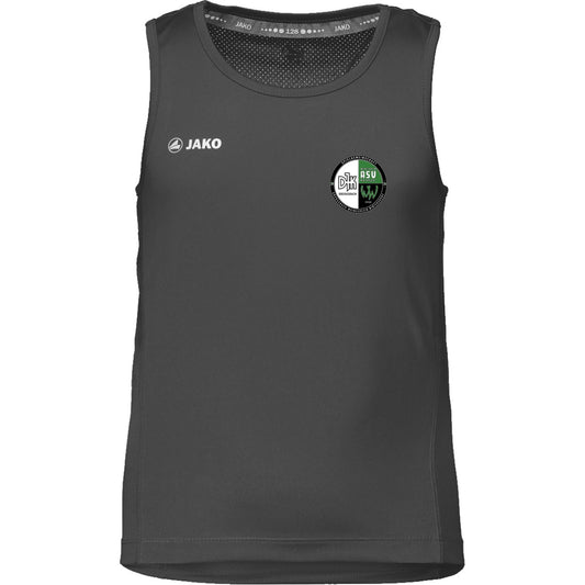 6075K-Kids-Tank – Vereinslogo herzseitig Schwarz Vorderseite
