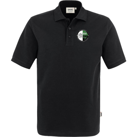 NO. 800 HAKRO POLOSHIRT TOP – Vereinslogo herzseitig Schwarz Vorderseite