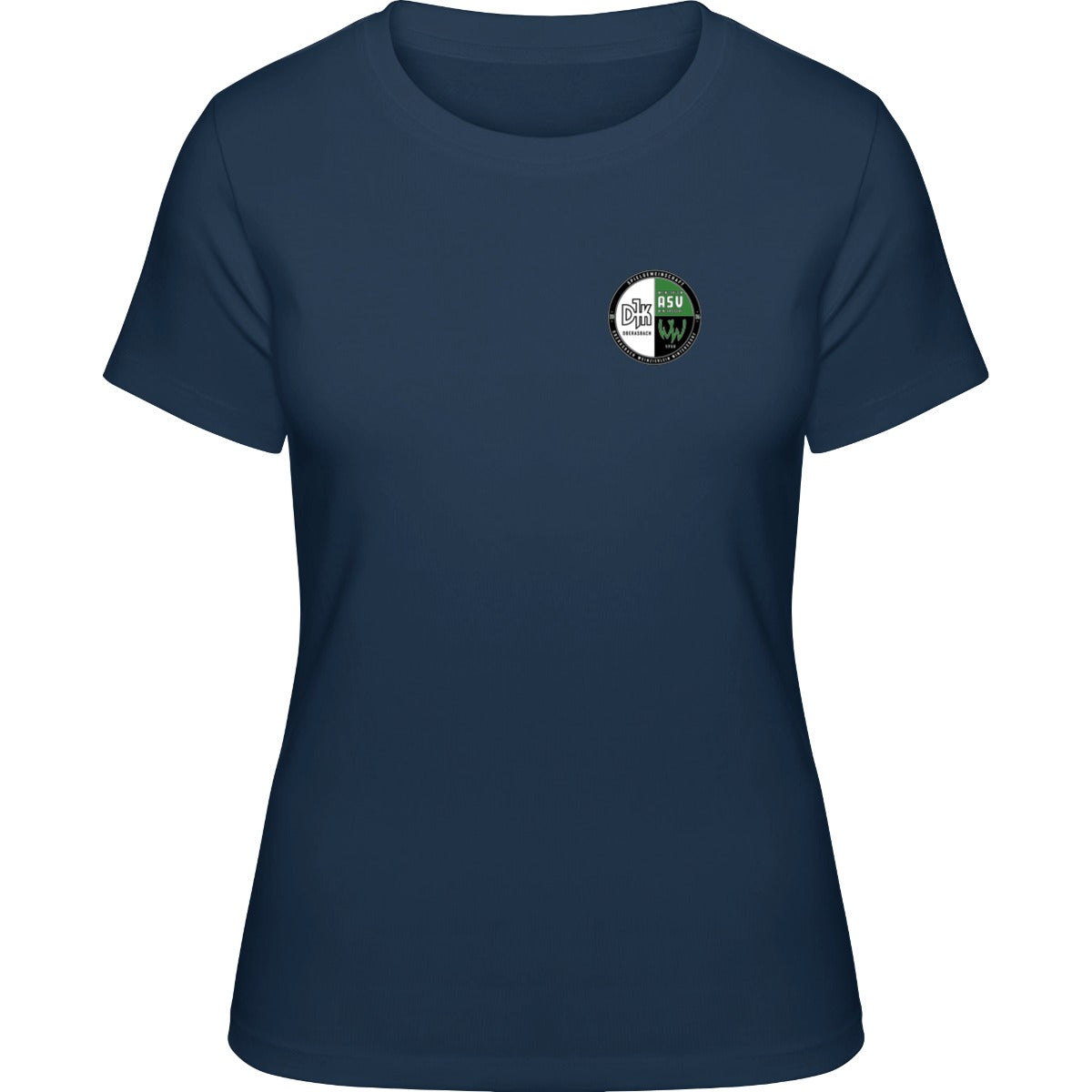 NO. 127 HAKRO DAMEN T-SHIRT CLASSIC – Vereinslogo herzseitig Tinte Vorderseite