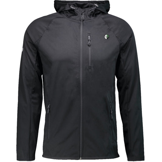 7605M-Herren-Softshell – Vereinslogo herzseitig Schwarz Vorderseite
