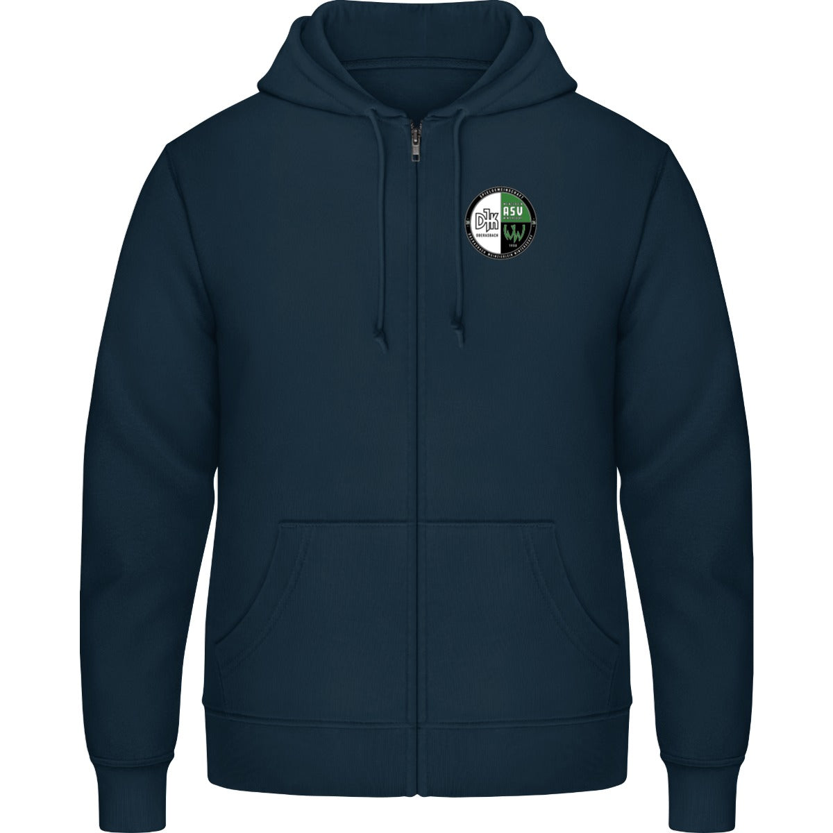 Zip Hoodie JH050 – Vereinslogo herzseitig New French Navy Vorderseite