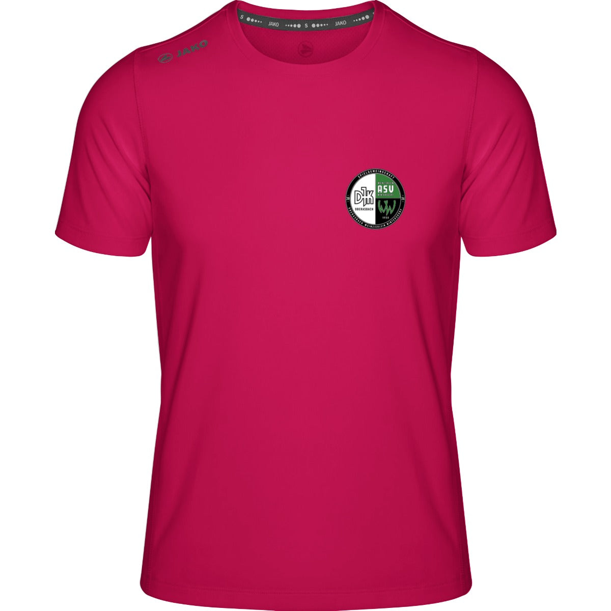 Premium Laufshirt Run 2.0 Herren 6175 – Vereinslogo herzseitig Pink Vorderseite