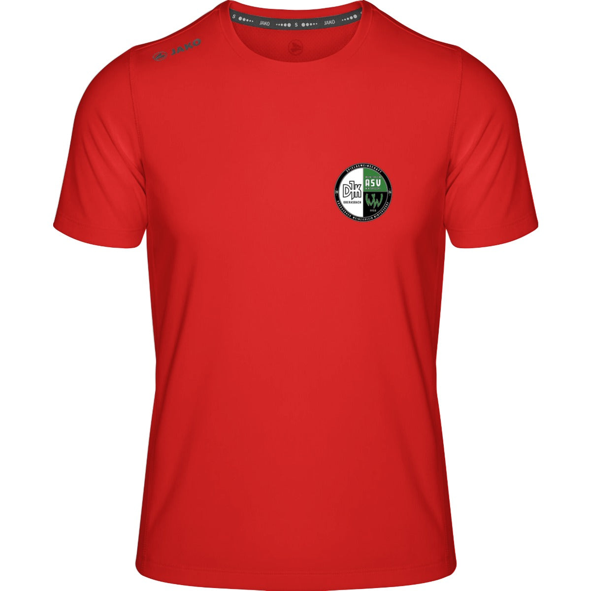 Premium Laufshirt Run 2.0 Herren 6175 – Vereinslogo herzseitig Sport Rot Vorderseite