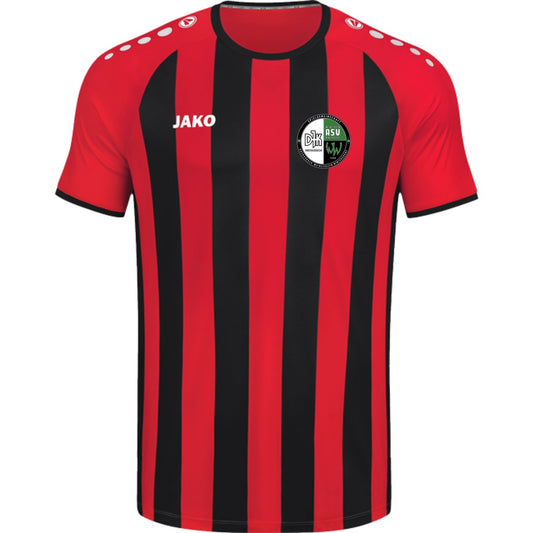 JAKO Trikot Inter Kurzarm 4215 – Vereinslogo herzseitig Sportrot/Schwarz Vorderseite