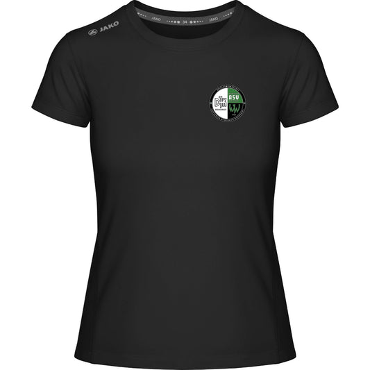 Premium Laufshirt Run 2.0 Damen 6175D 6175W – Vereinslogo herzseitig Schwarz Vorderseite