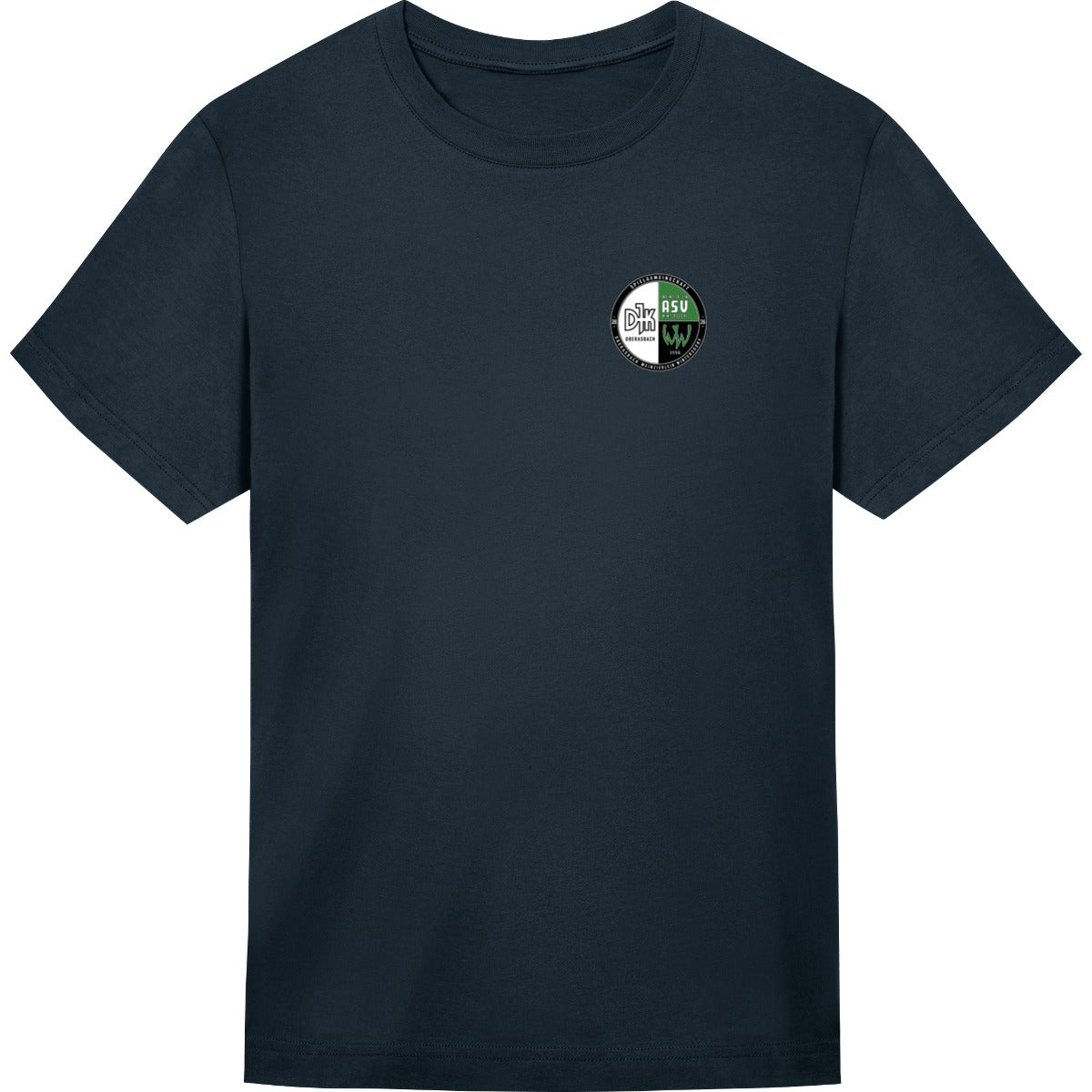 Unisex Oversize T-Shirt JT009 – Vereinslogo herzseitig New French Navy Vorderseite