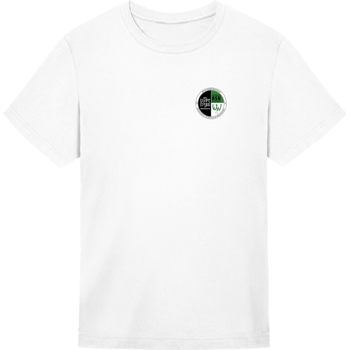 Unisex Oversize T-Shirt JT009 – Vereinslogo herzseitig White Vorderseite
