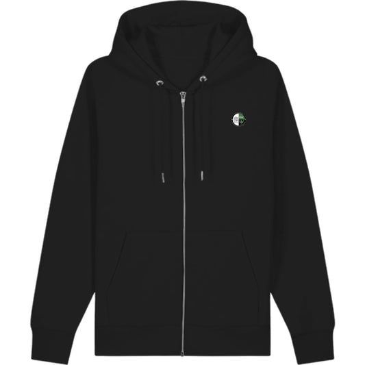 Zip Hoodie Cultivator 2.0 STSU179 – Vereinslogo herzseitig Black Vorderseite