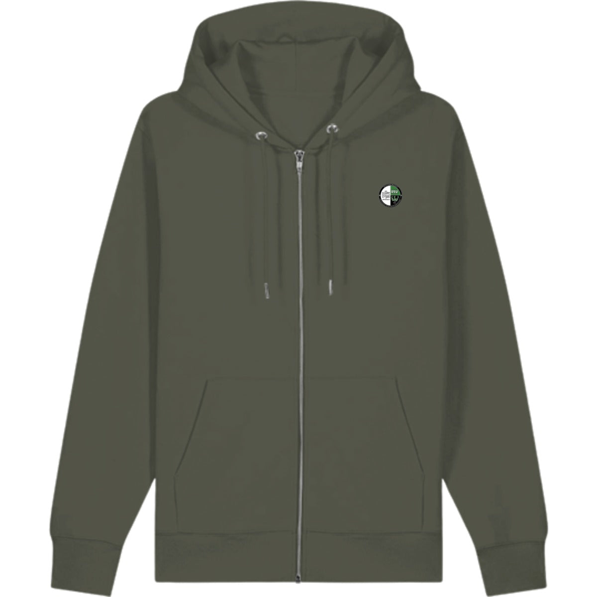 Zip Hoodie Cultivator 2.0 STSU179 – Vereinslogo herzseitig Khaki Vorderseite