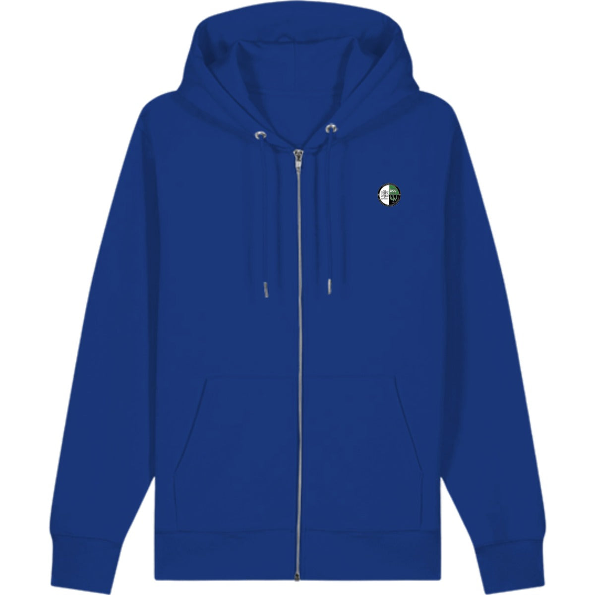 Zip Hoodie Cultivator 2.0 STSU179 – Vereinslogo herzseitig Worker Blue Vorderseite