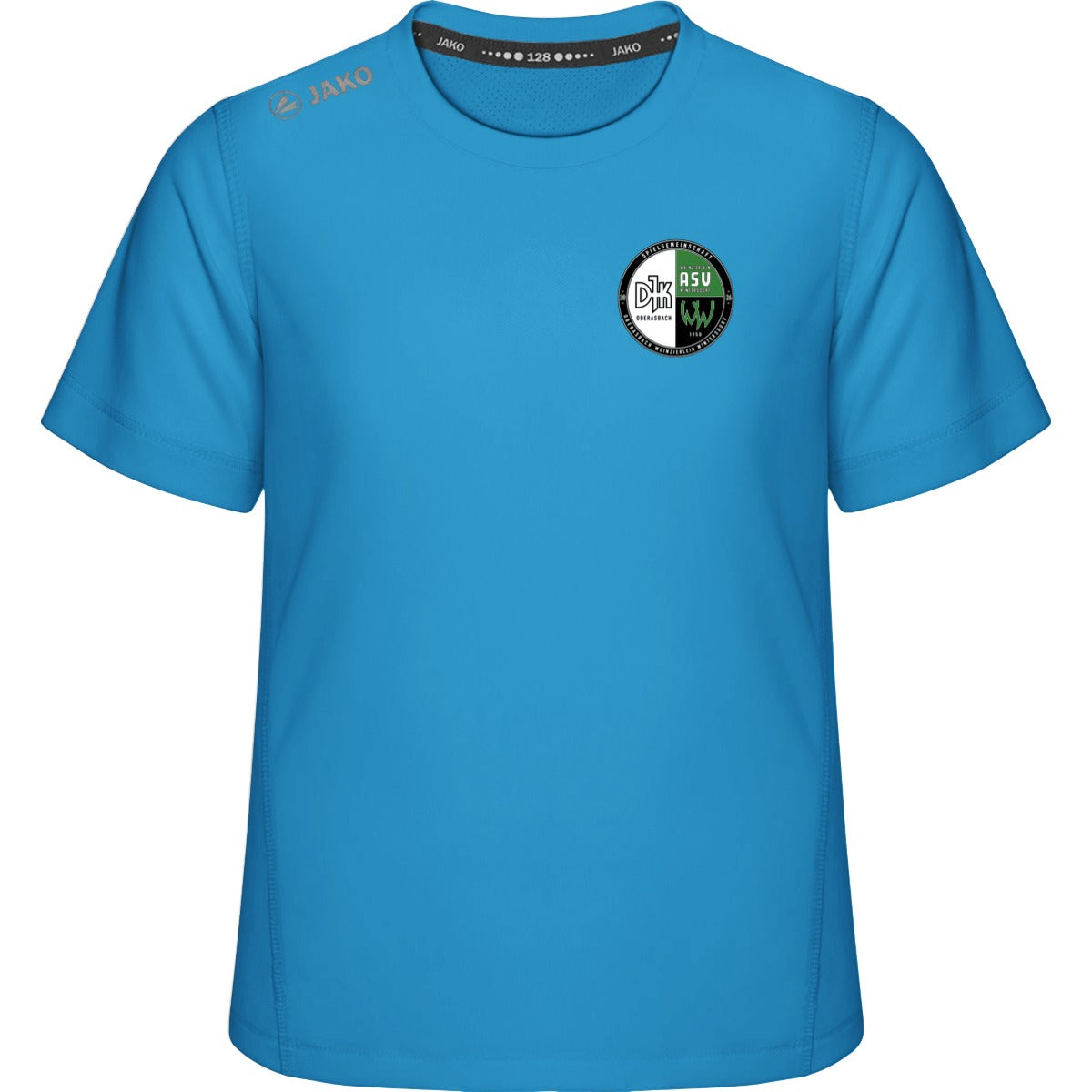 Premium Laufshirt Run 2.0 Kinder 6175K – Vereinslogo herzseitig Jako Blau Vorderseite
