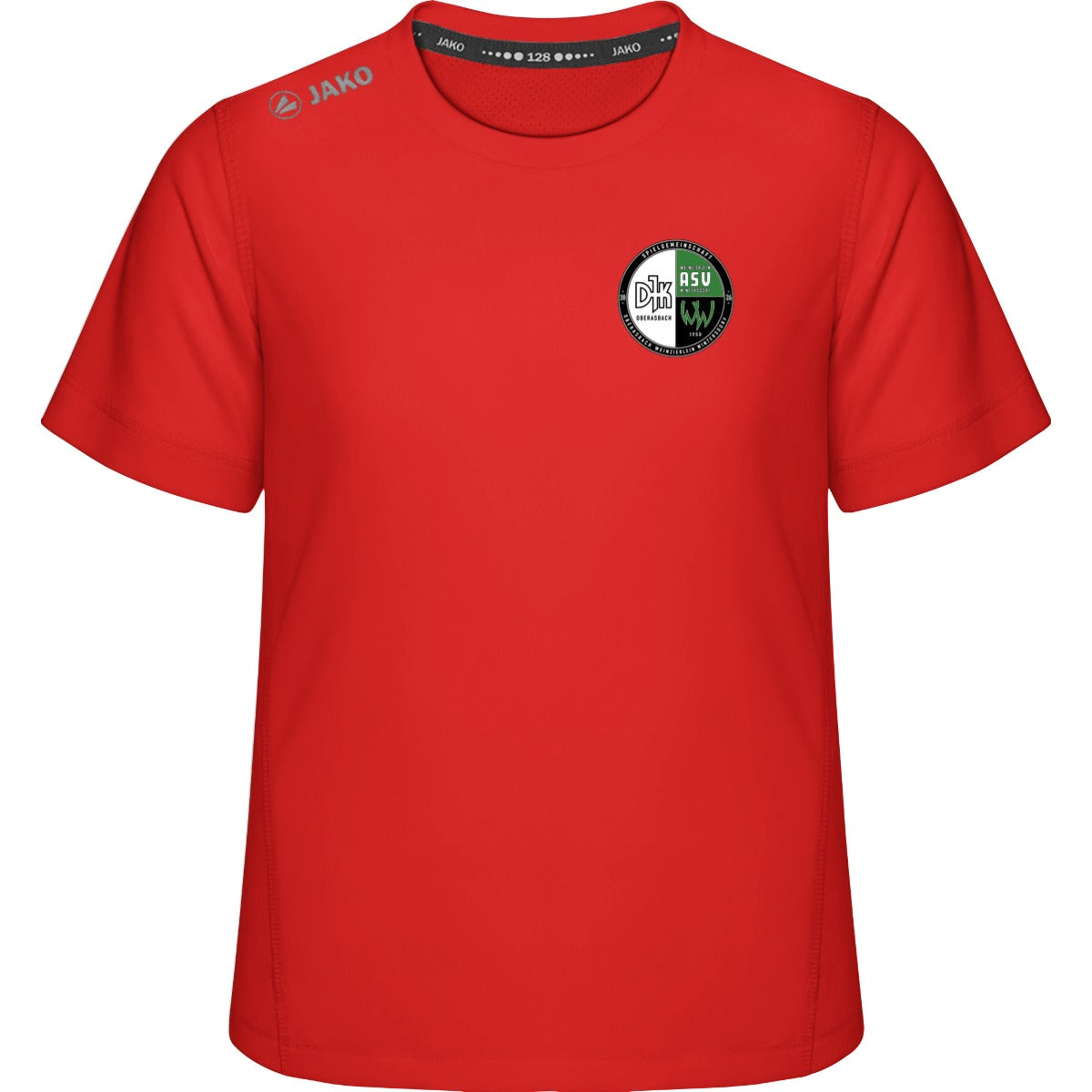 Premium Laufshirt Run 2.0 Kinder 6175K – Vereinslogo herzseitig Sport Rot Vorderseite