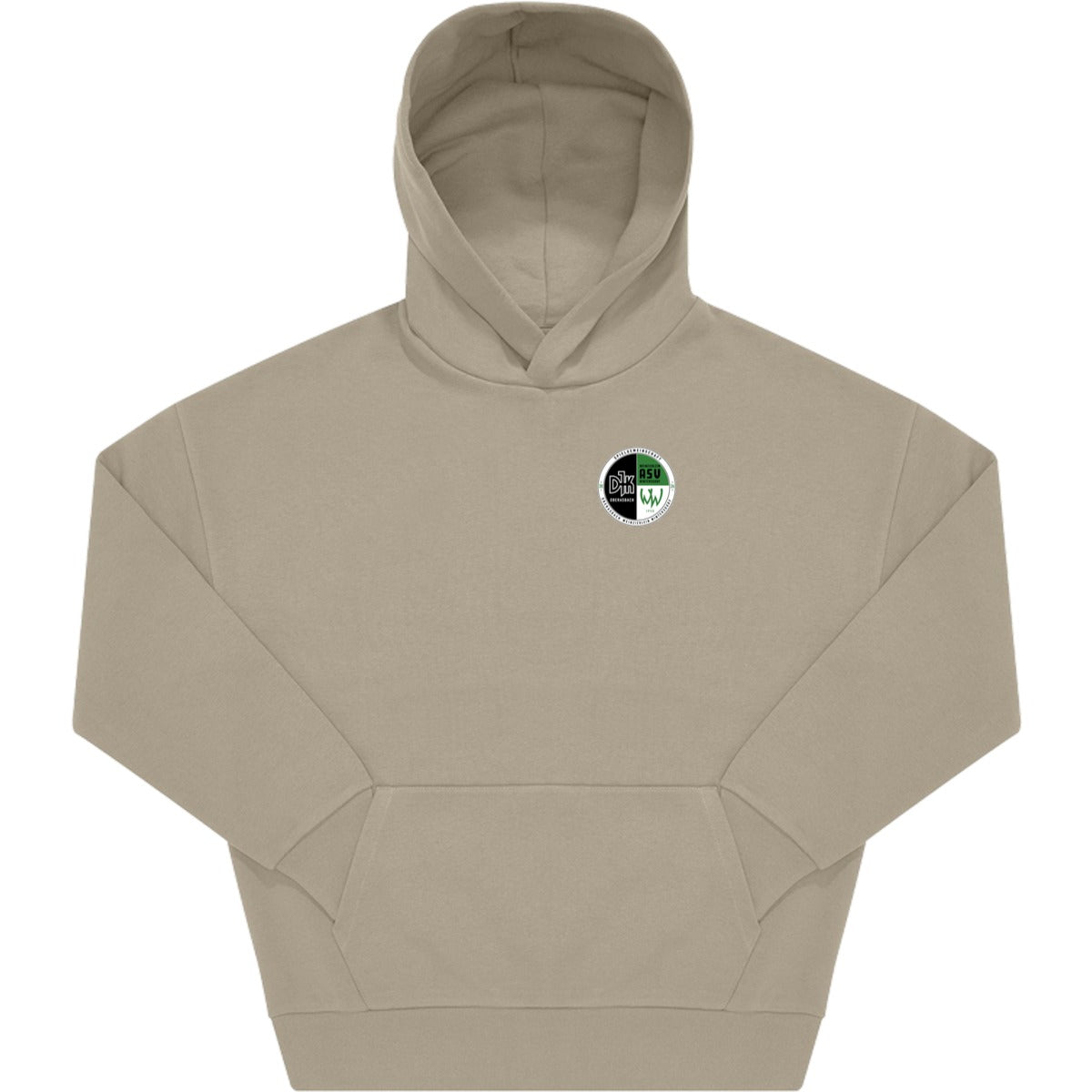 Unisex Influence Hoodie WG002 – Vereinslogo herzseitig Mastic Vorderseite