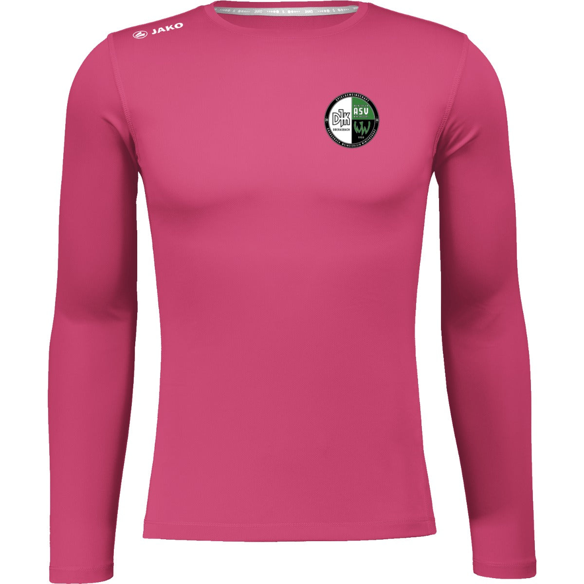6475M-Herren-LSL – Vereinslogo herzseitig Pink Vorderseite