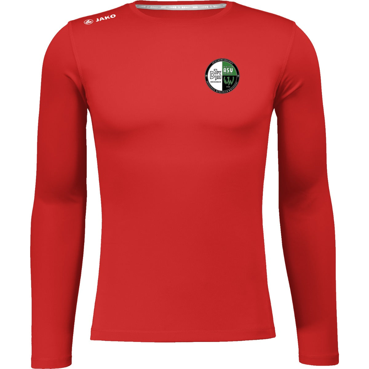 6475M-Herren-LSL – Vereinslogo herzseitig Sport Rot Vorderseite