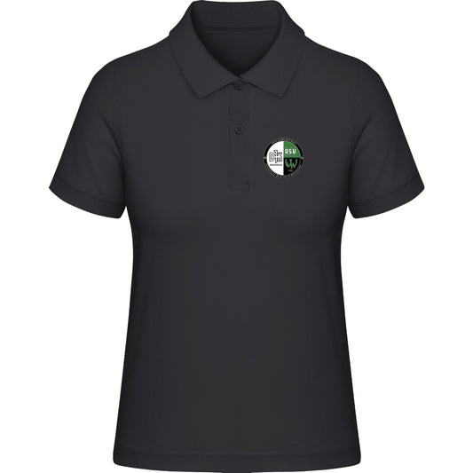 HAKRO Damen Poloshirt Classic H0110 – Vereinslogo herzseitig Schwarz Vorderseite