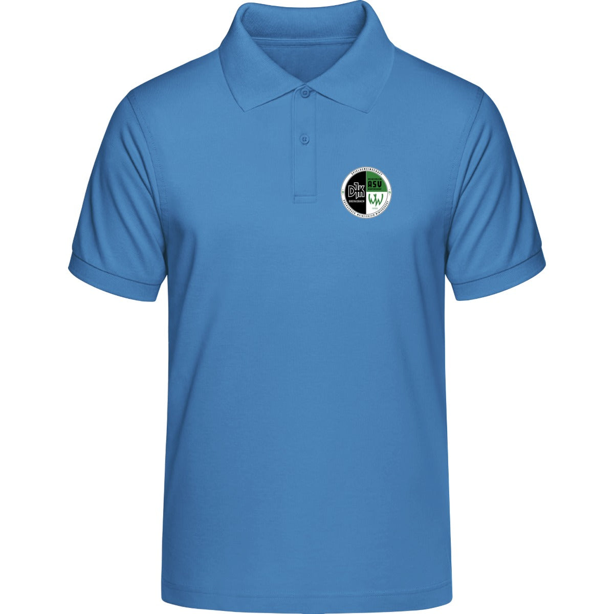HAKRO Poloshirt MIKRALINAR H0816 – Vereinslogo herzseitig Malibublau Vorderseite