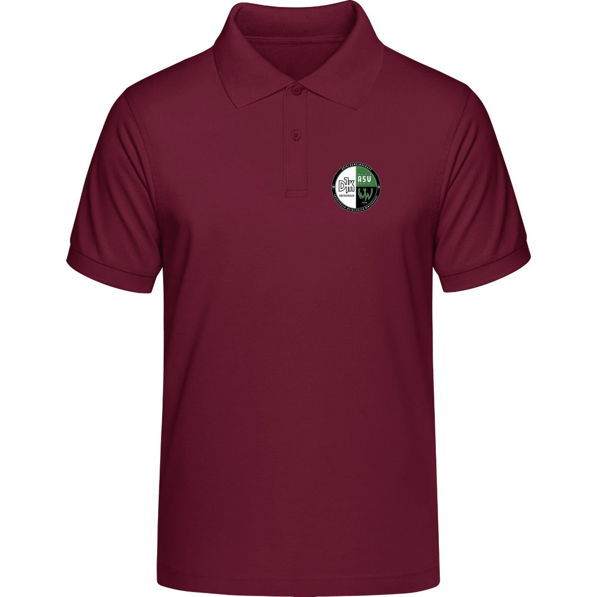 HAKRO Poloshirt MIKRALINAR H0816 – Vereinslogo herzseitig Weinrot Vorderseite