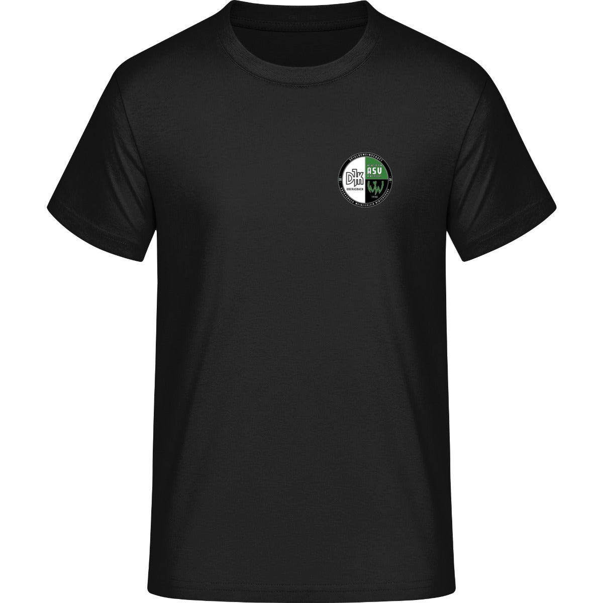HAKRO T-Shirt MIKRALINAR H0281 – Vereinslogo herzseitig Black Vorderseite