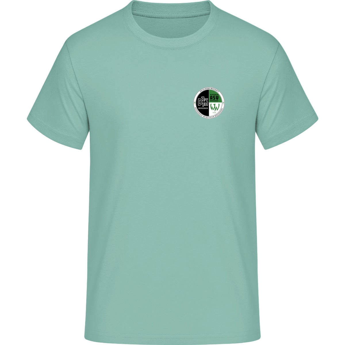 HAKRO T-Shirt MIKRALINAR H0281 – Vereinslogo herzseitig Eisgrün Vorderseite