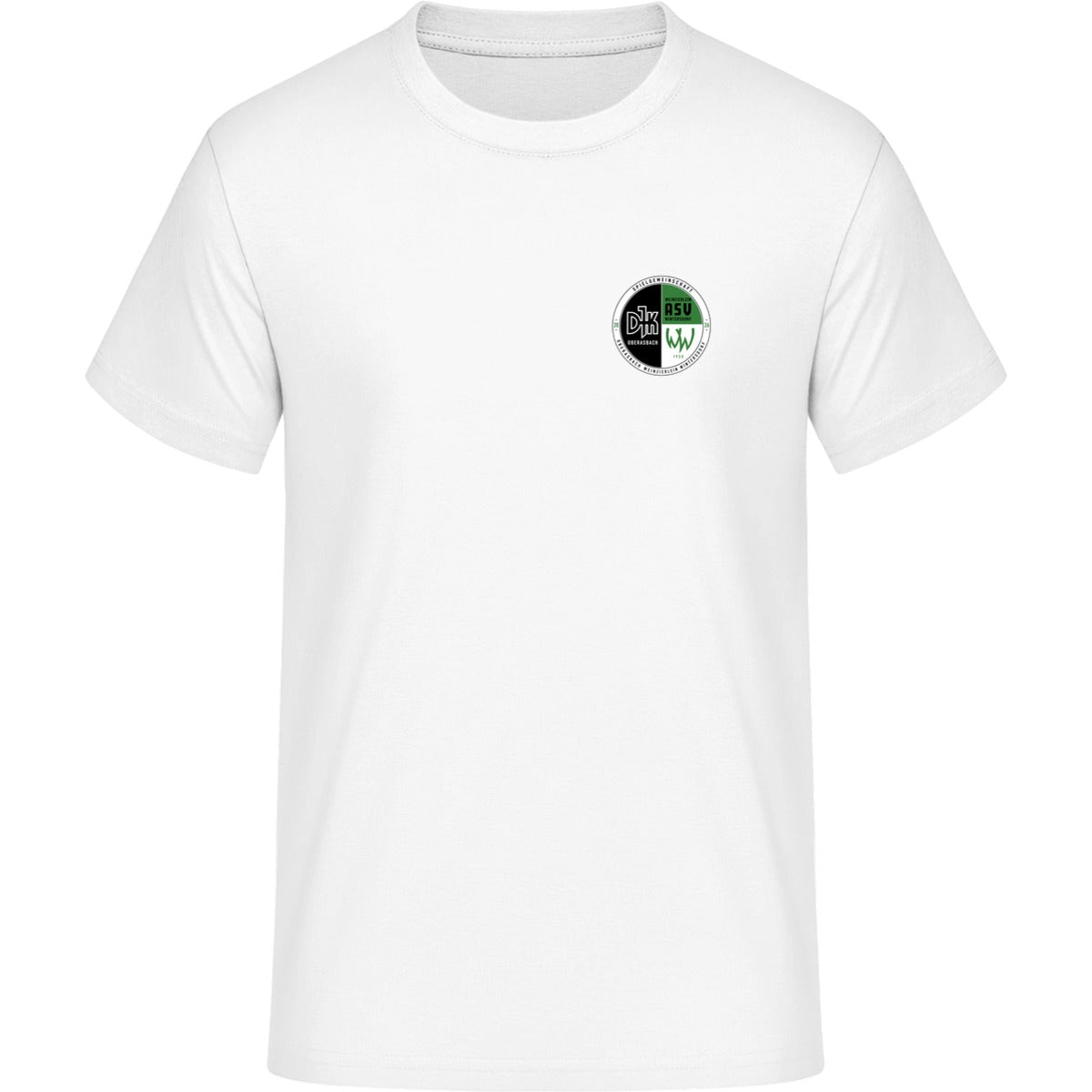 HAKRO T-Shirt MIKRALINAR H0281 – Vereinslogo herzseitig Weiß Vorderseite