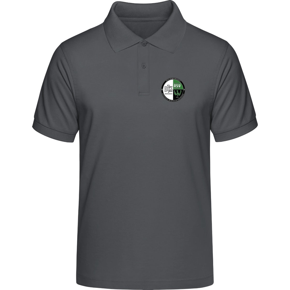 HAKRO POLOSHIRT CLASSIC H0810 – Vereinslogo herzseitig Graphit Vorderseite