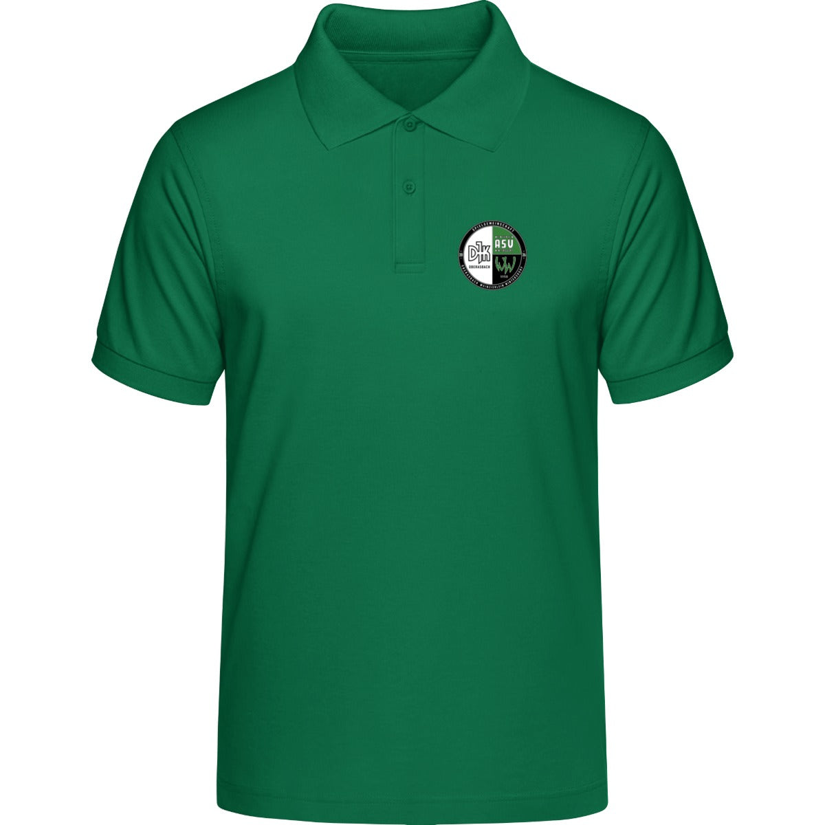HAKRO POLOSHIRT CLASSIC H0810 – Vereinslogo herzseitig Kellygrün Vorderseite