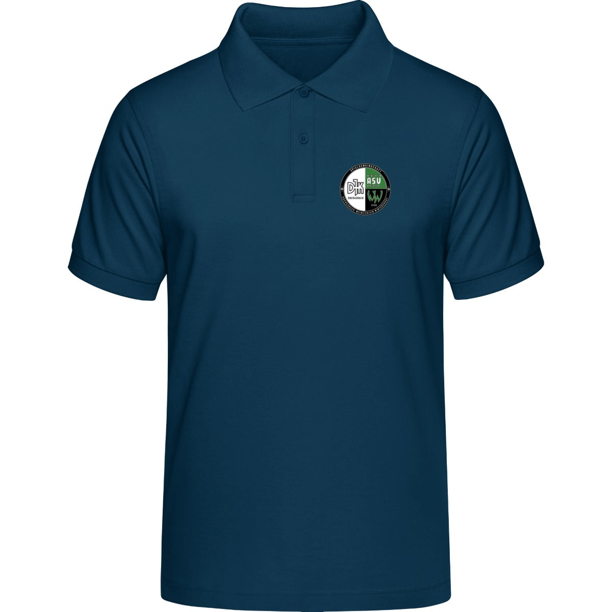 HAKRO POLOSHIRT CLASSIC H0810 – Vereinslogo herzseitig Marine Vorderseite