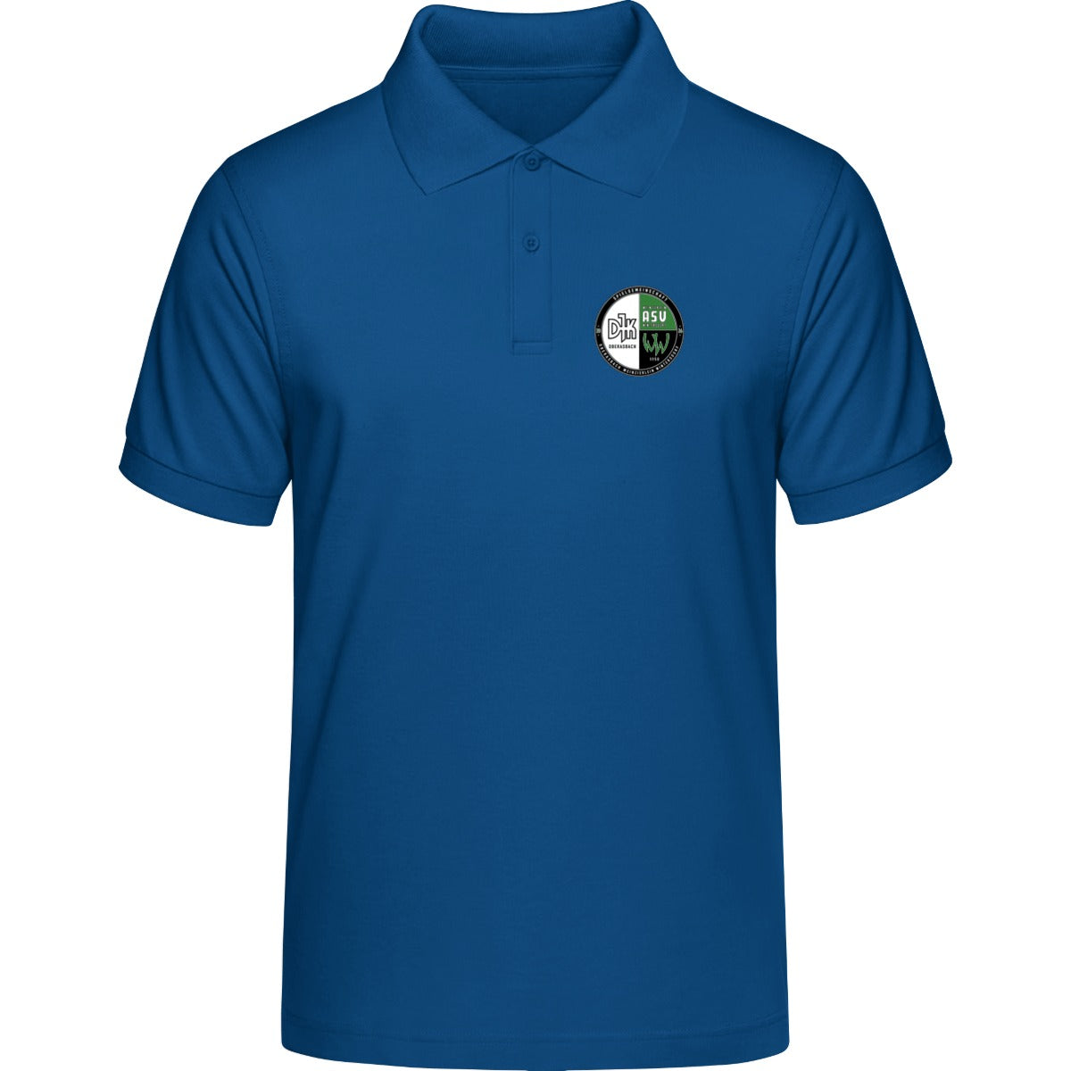 HAKRO POLOSHIRT CLASSIC H0810 – Vereinslogo herzseitig Royalblau Vorderseite
