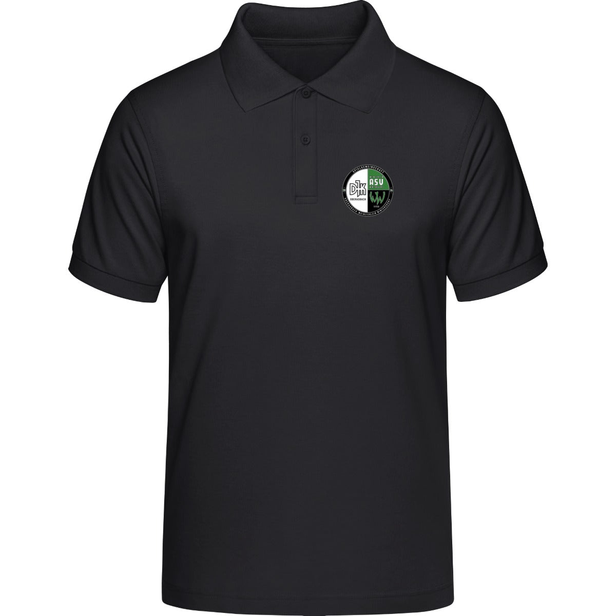 HAKRO POLOSHIRT CLASSIC H0810 – Vereinslogo herzseitig Schwarz Vorderseite