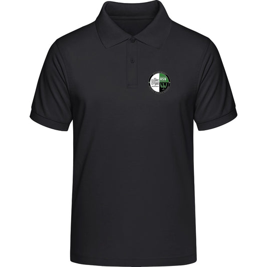 HAKRO POLOSHIRT CLASSIC H0810 – Vereinslogo herzseitig Schwarz Vorderseite
