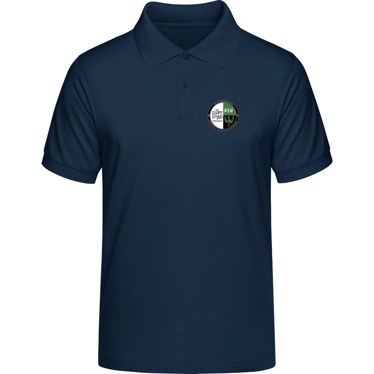 HAKRO POLOSHIRT CLASSIC H0810 – Vereinslogo herzseitig Tinte Vorderseite