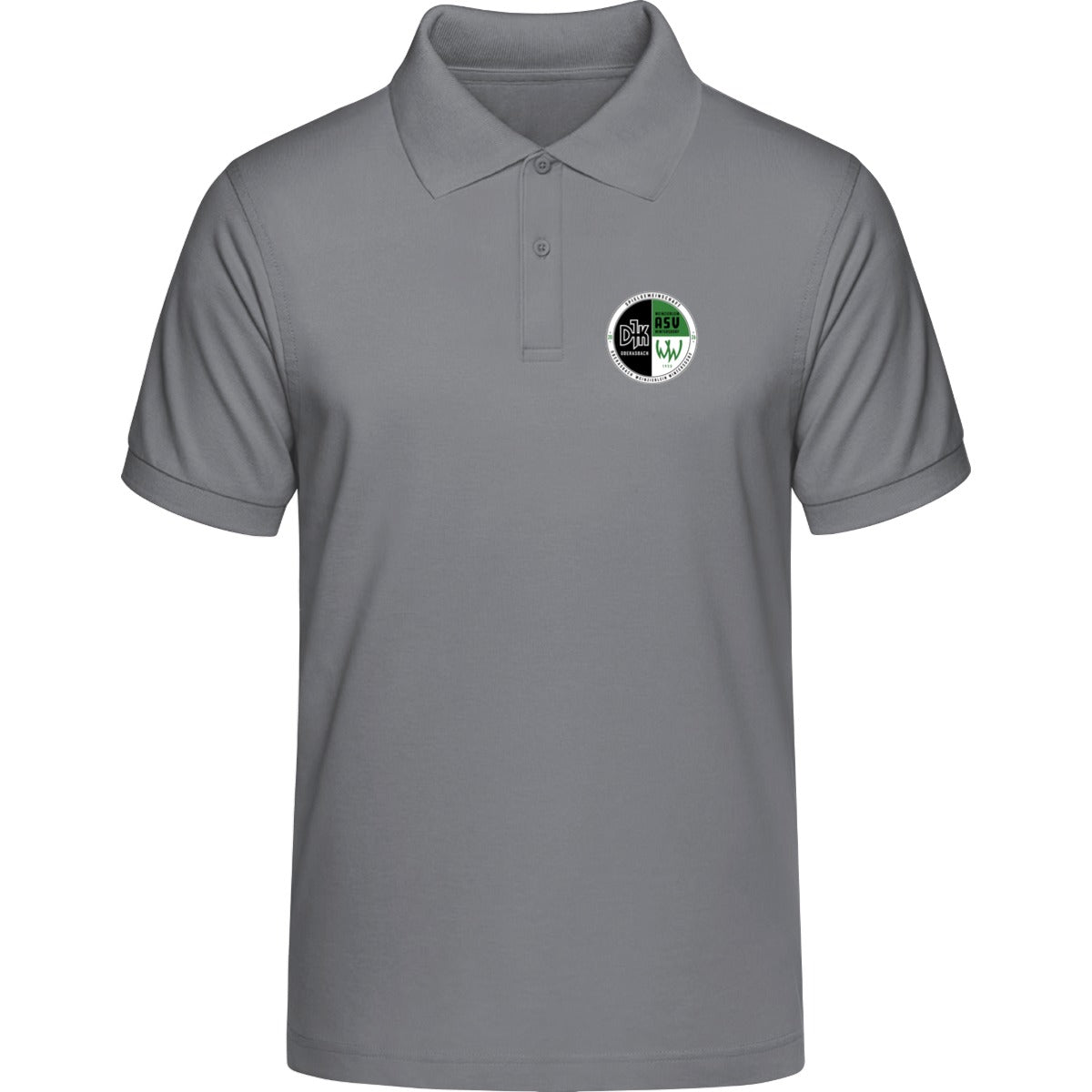 HAKRO POLOSHIRT CLASSIC H0810 – Vereinslogo herzseitig Titan Vorderseite