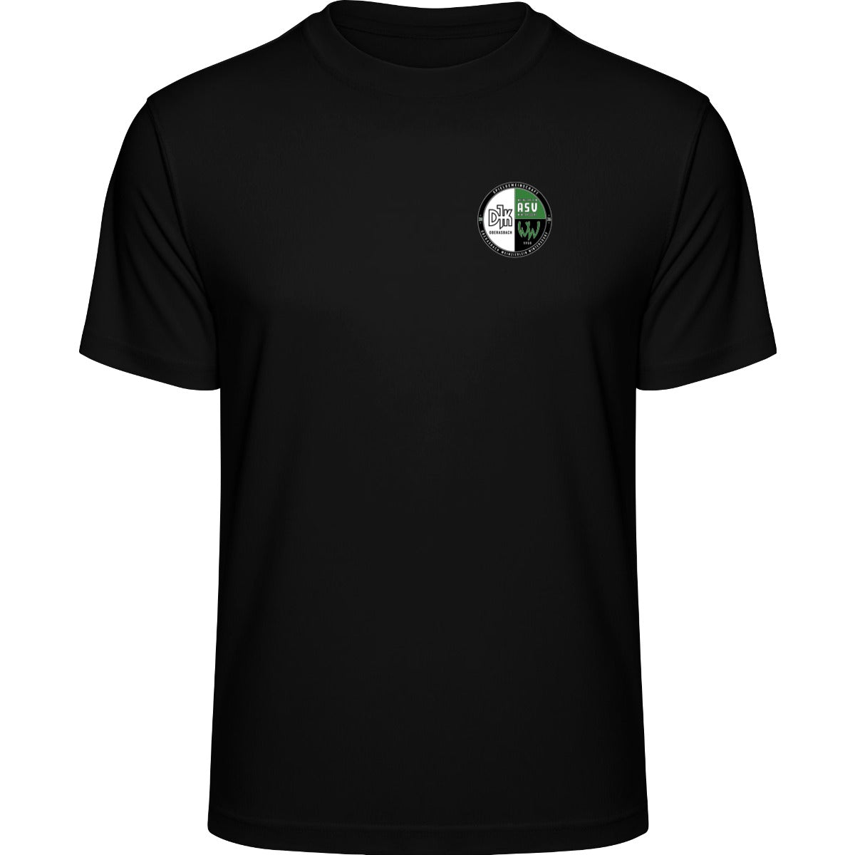 Recycled Performance T-Shirt TR501 – Vereinslogo herzseitig Black Vorderseite
