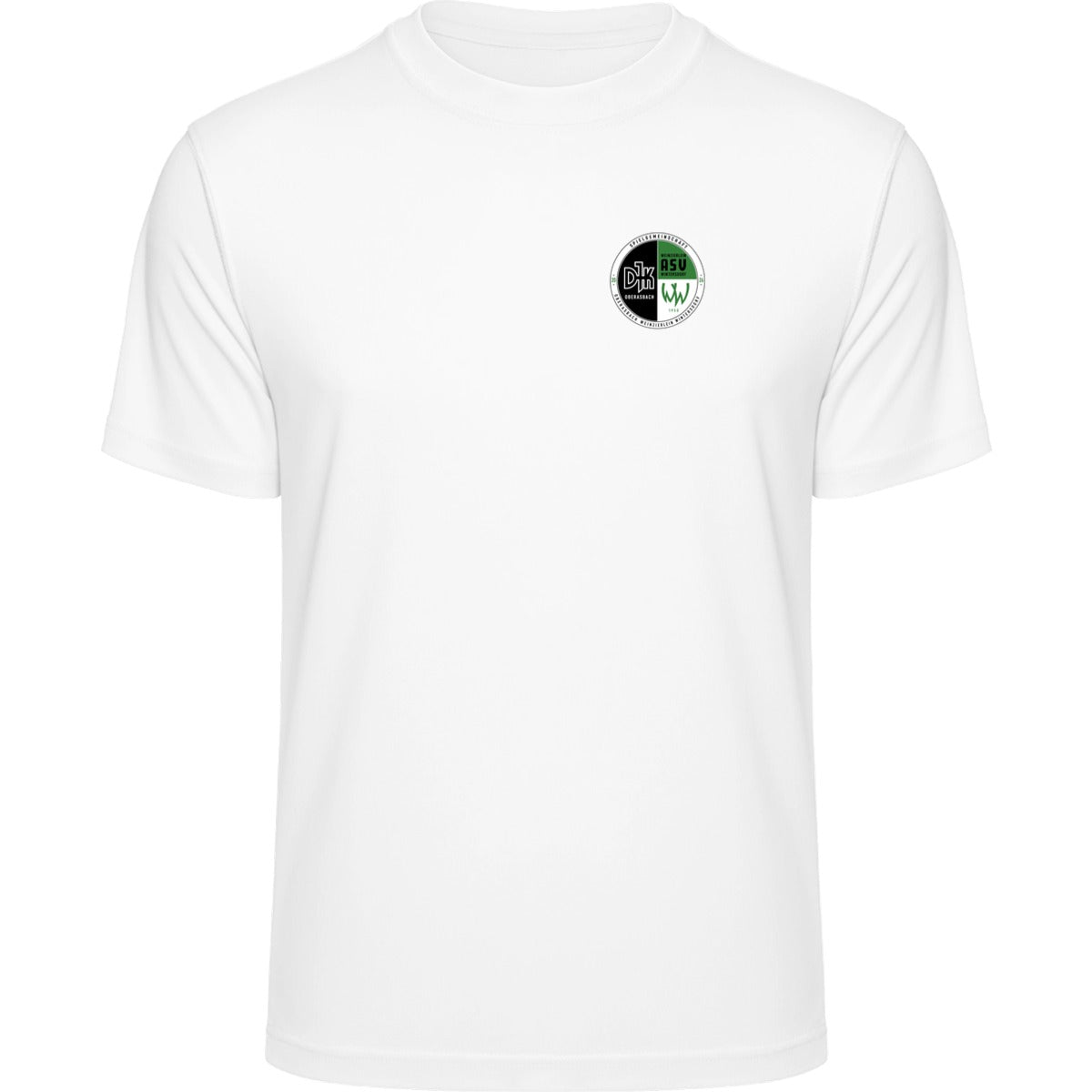 Recycled Performance T-Shirt TR501 – Vereinslogo herzseitig White Vorderseite