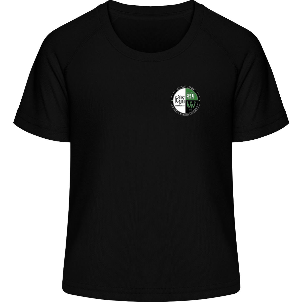 Kids Active T TK004 – Vereinslogo herzseitig Black Vorderseite