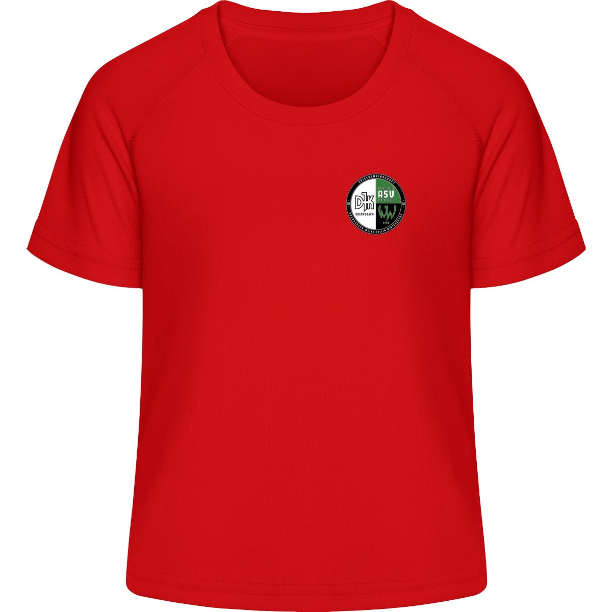 Kids Active T TK004 – Vereinslogo herzseitig Red Vorderseite