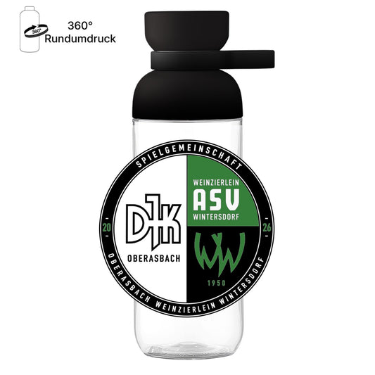 Trinkflasche Vita Mepal TF01 – Vereinslogo mittig groß Nordic Black Vorderseite