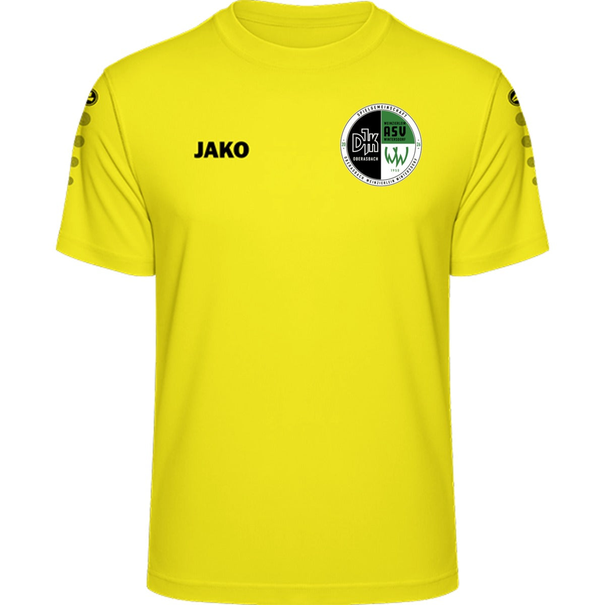 JAKO Trikot Team Kurzarm 4233 – Neues Design Citro Vorderseite