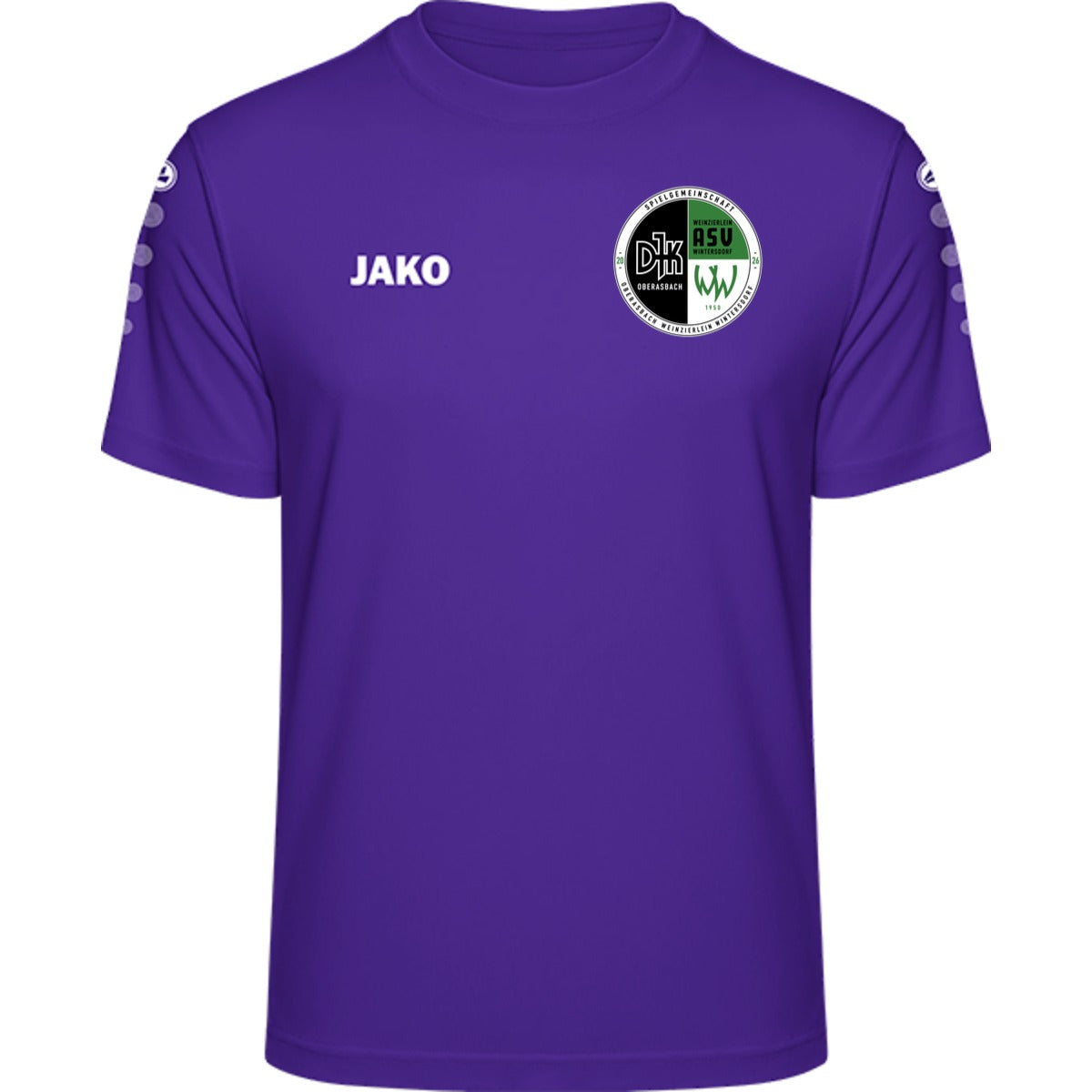 JAKO Trikot Team Kurzarm 4233 – Neues Design Lila Vorderseite