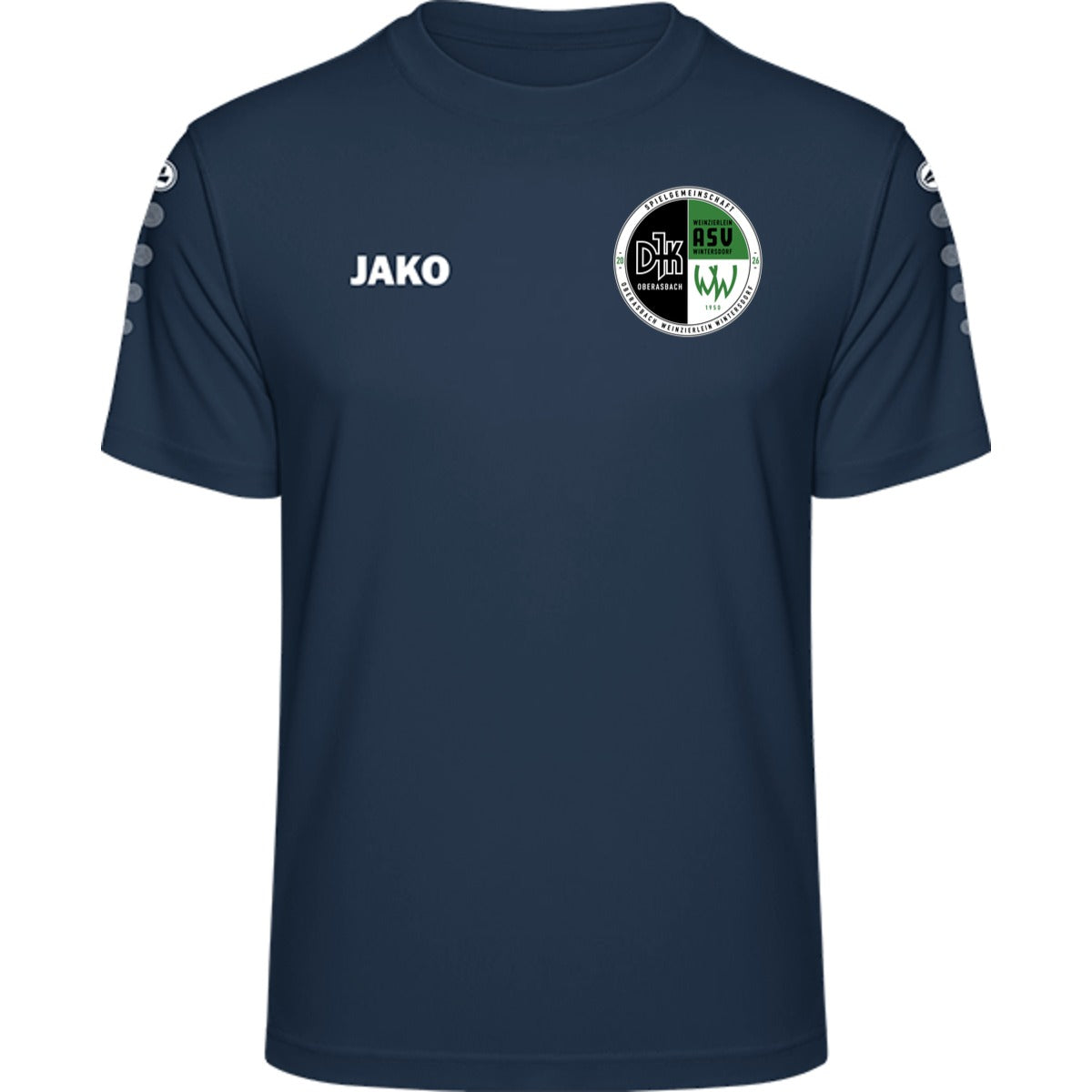 JAKO Trikot Team Kurzarm 4233 – Neues Design Navy Vorderseite