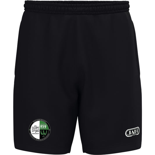 JAKO Short Wardrobe 6261 – Vereinslogo am Bein Schwarz/Schwarz Vorderseite