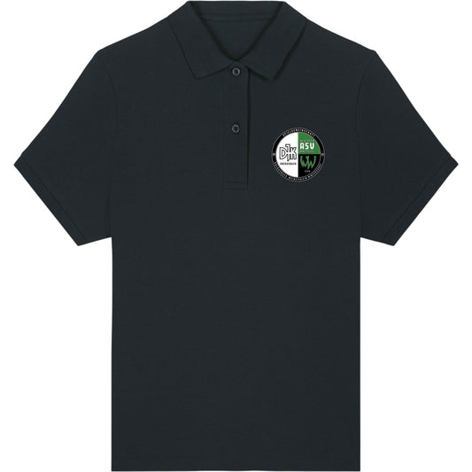 Das ikonische Damen-Polo Coaster STPW977 – Vereinslogo herzseitig Black Vorderseite