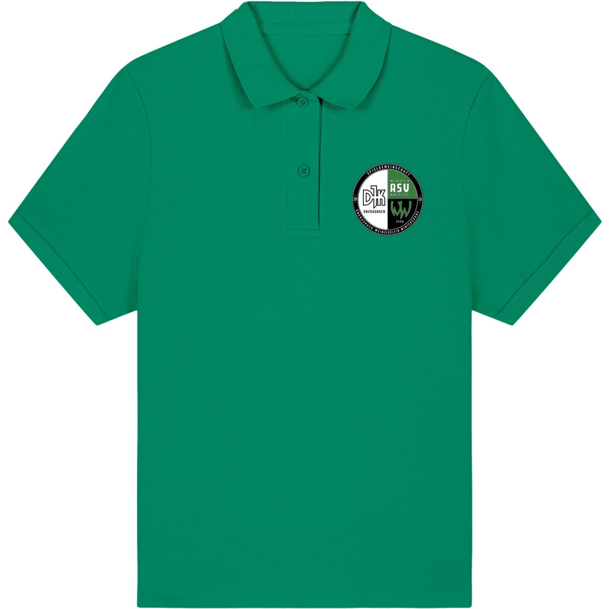 Das ikonische Damen-Polo Coaster STPW977 – Vereinslogo herzseitig Verdant Green Vorderseite