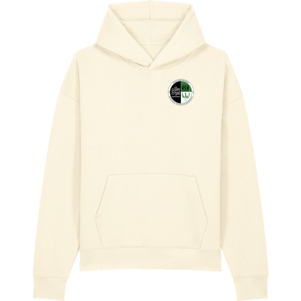 Lässiger Kapuzenpullover Chaser Unisex Hoodie STSU077 – Vereinslogo herzseitig Cream Vorderseite